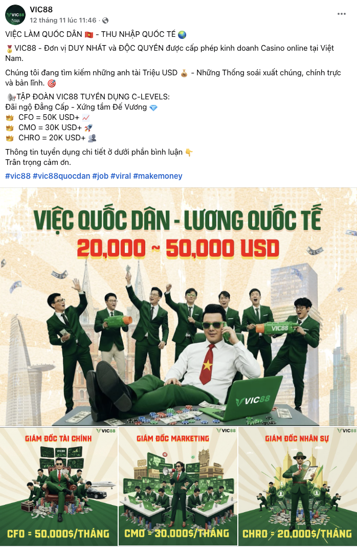 VIC88 xuất hiện dày đặc tại các sự kiện cuối năm: Ngẫu nhiên hay dấu hiệu chạy đua thí điểm cá cược hợp pháp? 3 8